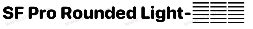 SF Pro Rounded Light字体转换